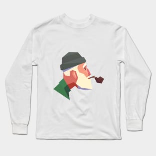 smoke _ old man mood Long Sleeve T-Shirt